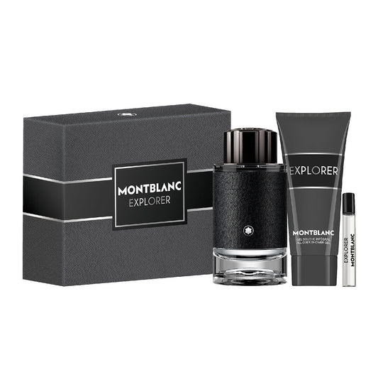X25 Montblanc Explorer Gift Set: Eau de Parfum 100ml + Shower Gel 100ml + Travel Spray 7.5ml Plastic Free