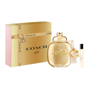 X25 Coach Gold Gift Set: Parfum 50ml + Travel Spray 7.5ml