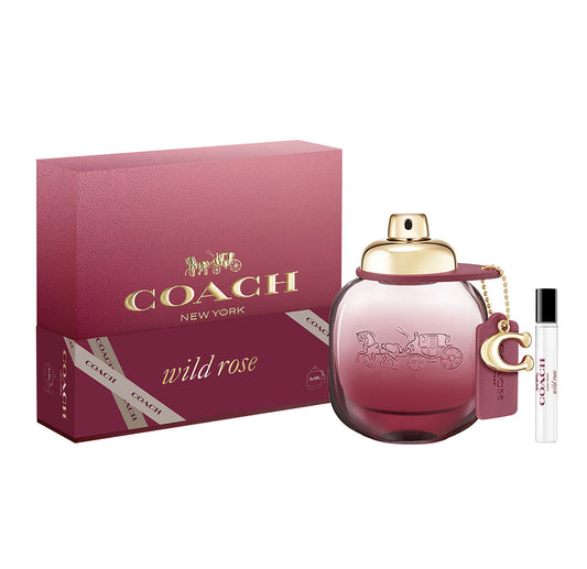 X25 Coach Wild Rose Gift Set: Eau de Parfum 50ml + 7.5ml Travel Spray